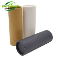 Biodegradable Popular Eco Kraft Cardboard Rolled Edge 2.5oz 75g Push Up Deodorant Stick Container Packaging Paper Tube