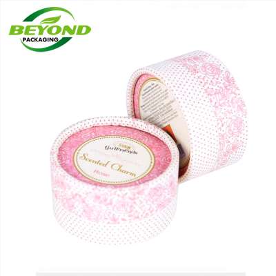 wholesale small paper kraft gift paper box custom printed logo  cylinder cardboard boxes for beauty packaging