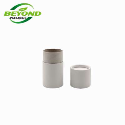 Biodegradable Kraft Natural Cardboard Recycled White Plain Push Up Paper Tube 30ml Volume For Deodorant Cosmetic Packaging