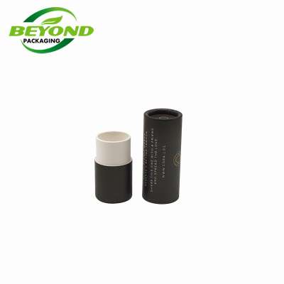 Biodegradable Cylinder Packaging Paper Tube Black Cylinder Cardboard 10ml Bottle Packaging Small Perfume Bottle Packaging