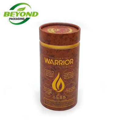 Custom printing eco friendly leaf gold foil whiskey bottle tube packaging