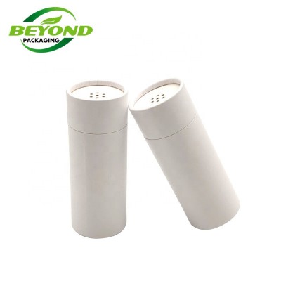 Custom Paper Bottles Recyclable Cardboard Cylinder Containers For Powders Packaging