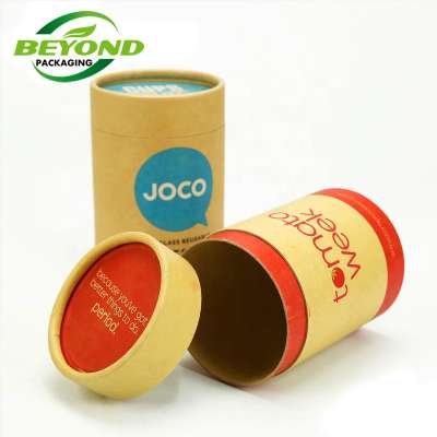 custom printed food grade paper cardboard boxes packing biodegrade cardboard jar with lid