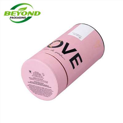 Recycled cardboard paper box custom printing packaging empty art paper tube with EVA insert for glass jar