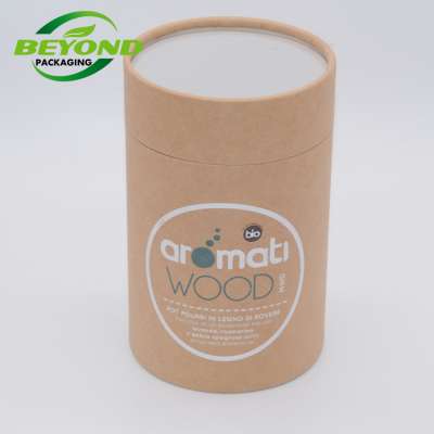 Factory Hot sale high quality biodegradable recycled cardboard kraft rolling paper box with transparent window